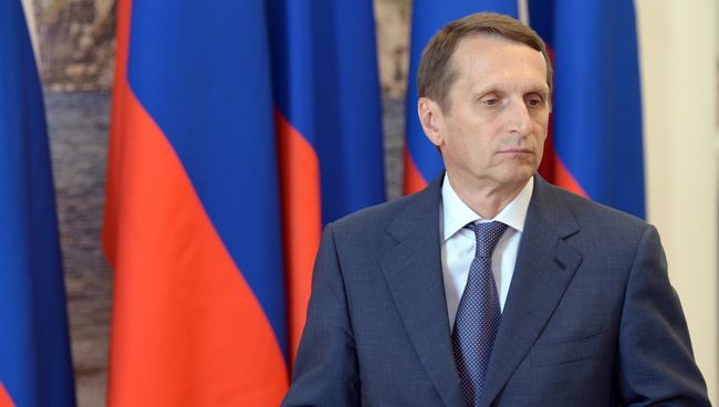 Председатель Госдумы РФ России Сергей Нарышкин. Архивное фото Председатель Госдумы РФ России Сергей Нарышкин. Архивное фото