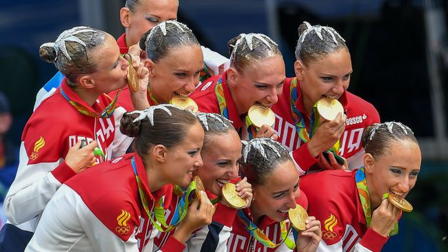 Олимпиада 2016. Синхронное плавание. Группы. Произвольная программа Олимпиада 2016. Синхронное плавание. Группы. Произвольная программа