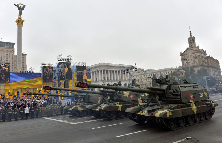 Военный парад в честь Дня Независимости Украины в Киеве Военный парад в честь Дня Независимости Украины в Киеве