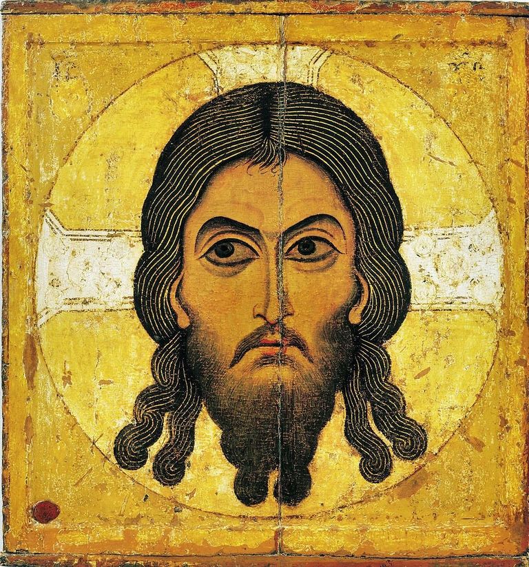 Спас Нерукотворный (новгородская икона XII века) (ГТГ)