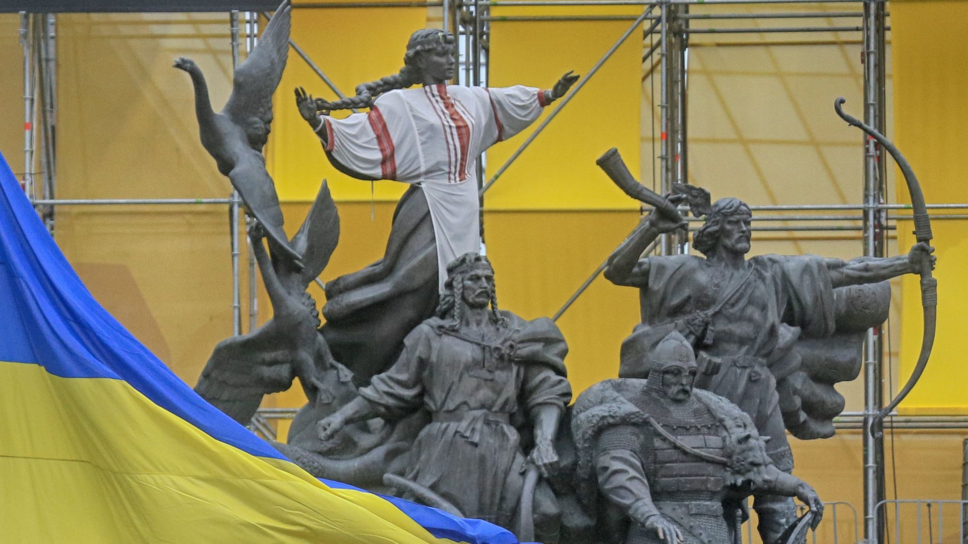 Монумент основателям города в Киеве, Украина Монумент основателям города в Киеве, Украина - РИА Новости, 1920, 07.10.2021