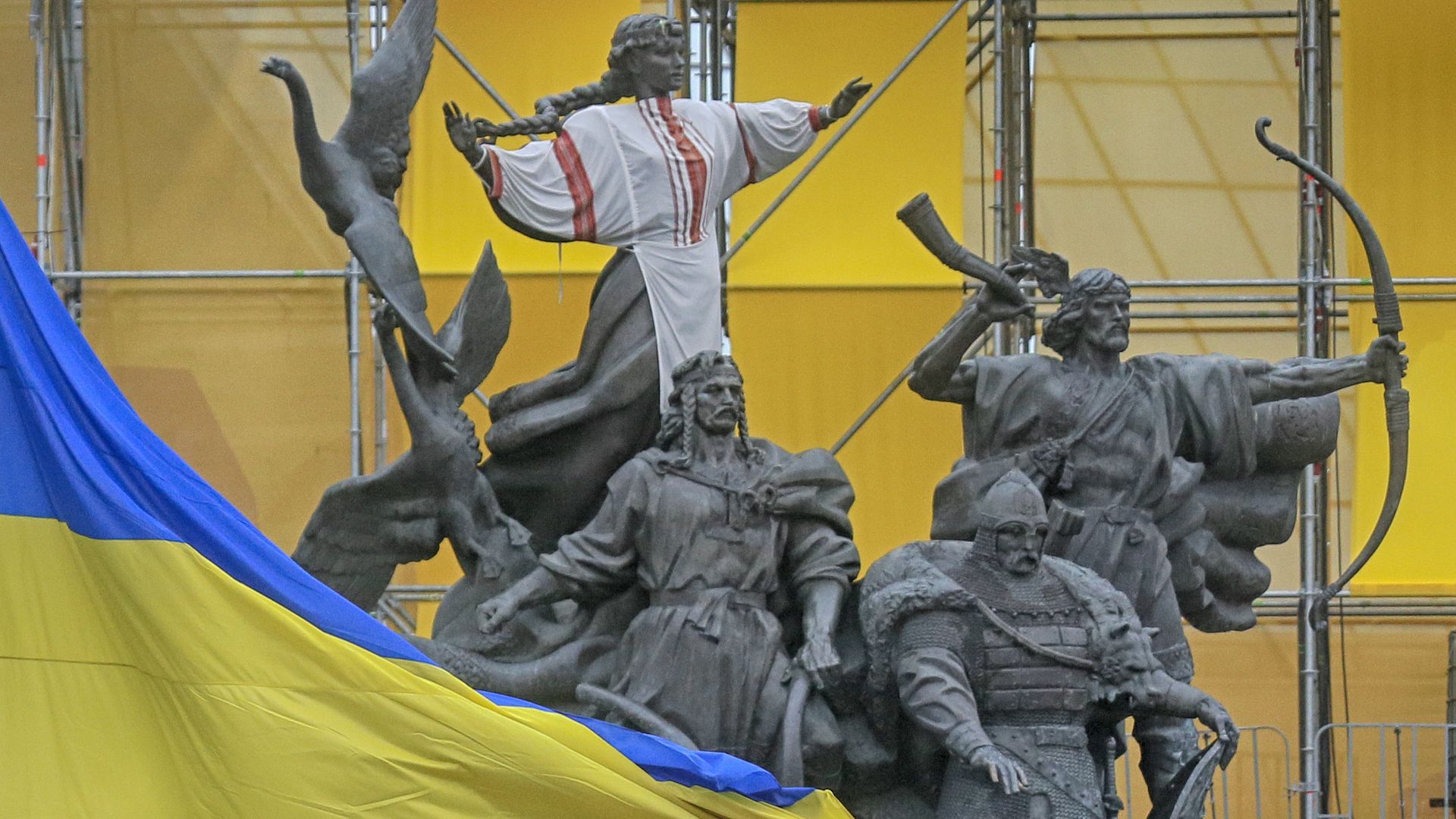 Монумент основателям города в Киеве, Украина Монумент основателям города в Киеве, Украина - РИА Новости, 1920, 22.08.2021
