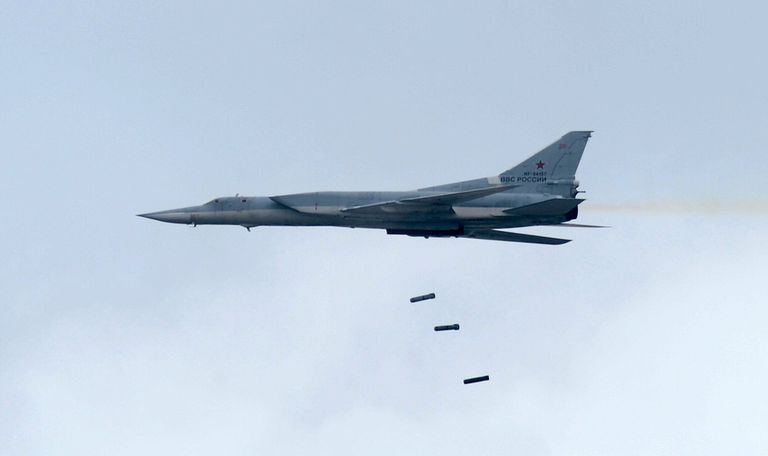 Дальний сверхзвуковой бомбардировщик-ракетоносец Ту-22 М3 во время всероссийского этапа международного конкурса Авиадартс-2016