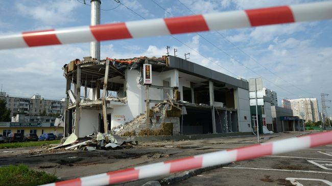 Снос незаконных построек у станции метро Теплый стан