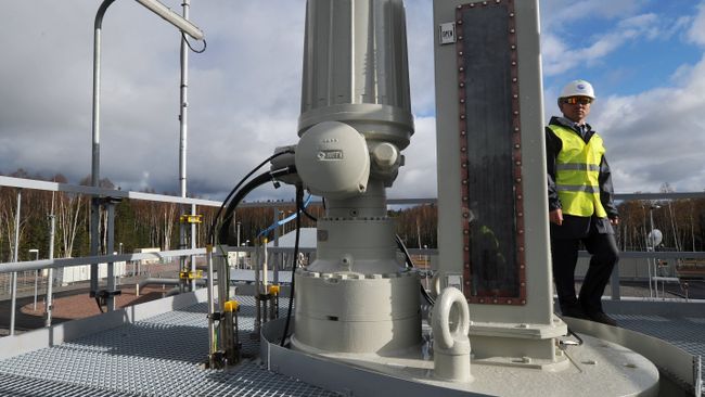Пуск в эксплуатацию второй ветки газопровода Северный поток. Архивное фото Пуск в эксплуатацию второй ветки газопровода Северный поток. Архивное фото