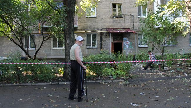 Последствия обстрела Донецка. Архивное фото Последствия обстрела Донецка. Архивное фото
