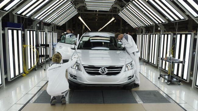 На заводе Volkswagen Group. Архивное фото