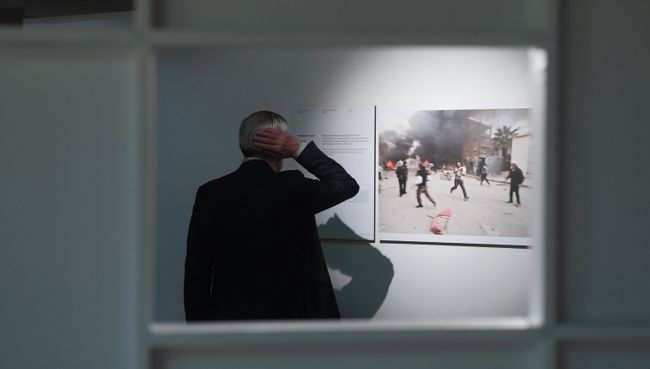 Открытие выставки победителей и призеров Международного конкурса фотожурналистики имени Андрея Стенина в Москве. Архив Открытие выставки победителей и призеров Международного конкурса фотожурналистики имени Андрея Стенина в Москве. Архив