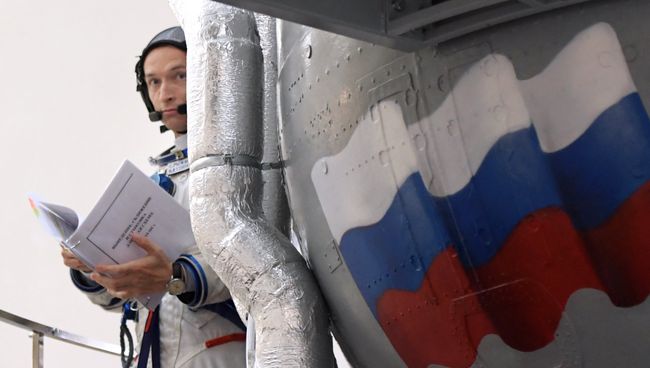 Космонавт Роскосмоса Сергей Рыжиков во время комплексных экзаменационных тренировок в Центре подготовки космонавтов имени Ю.А. Гагарина. Архивное фото