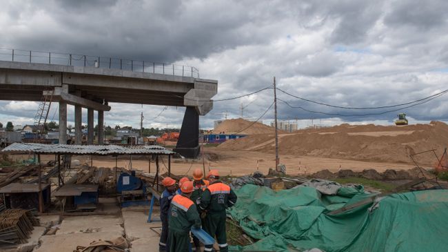 Строительство пятого пускового комплекса ЦКАД