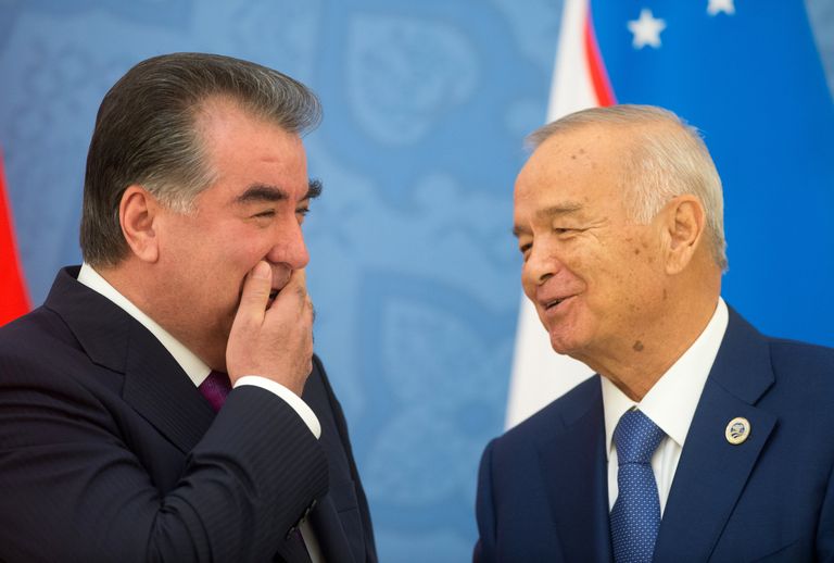 Президент Республики Таджикистан Эмомали Рахмон и президент Республики Узбекистан Ислам Каримов в Узбекистане Президент Республики Таджикистан Эмомали Рахмон и президент Республики Узбекистан Ислам Каримов в Узбекистане