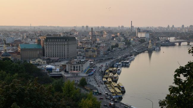Подольский район в Киеве. Архивное фото Подольский район в Киеве. Архивное фото