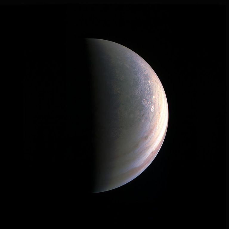 Северный полюс Юпитера, снимок зонда Juno Северный полюс Юпитера, снимок зонда Juno