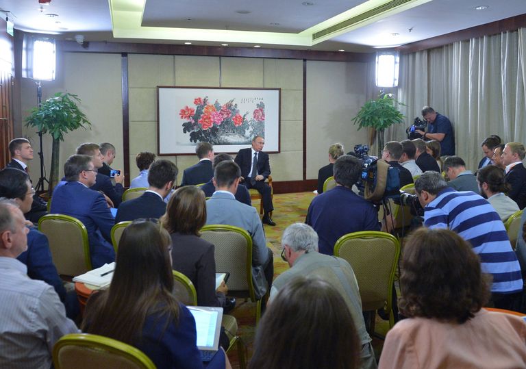 Владимир Путин на пресс-конференции по итогам саммита Группы двадцати G20 в Ханчжоу Владимир Путин на пресс-конференции по итогам саммита Группы двадцати G20 в Ханчжоу