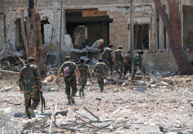 Сирийская армия освободила от боевиков территорию военных училищ в Алеппо Сирийская армия освободила от боевиков территорию военных училищ в Алеппо