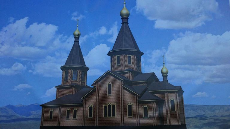 Эскиз храма в честь Новомучеников и исповедников Церкви Русской в Певеке Эскиз храма в честь Новомучеников и исповедников Церкви Русской в Певеке