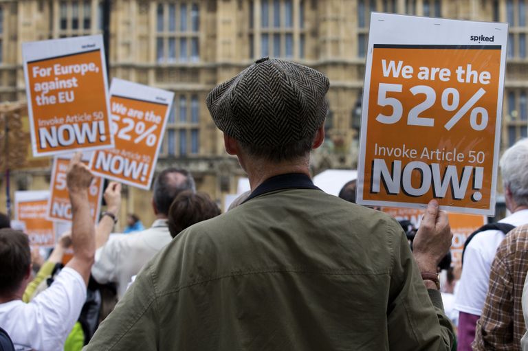 Акция протеста против результатов Brexit в Лондоне 