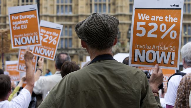 Акция протеста против результатов Brexit в Лондоне. Архивное фото Акция протеста против результатов Brexit в Лондоне. Архивное фото