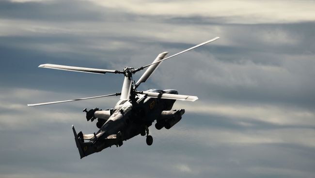 Вертолет огневой поддержки Ка-52 Аллигатор. Архивное фото Вертолет огневой поддержки Ка-52 Аллигатор. Архивное фото