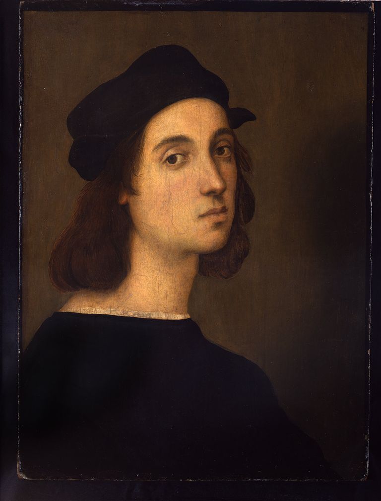 Рафаэль Санти. Автопортрет, 1506, Галерея Уффици, Флоренция