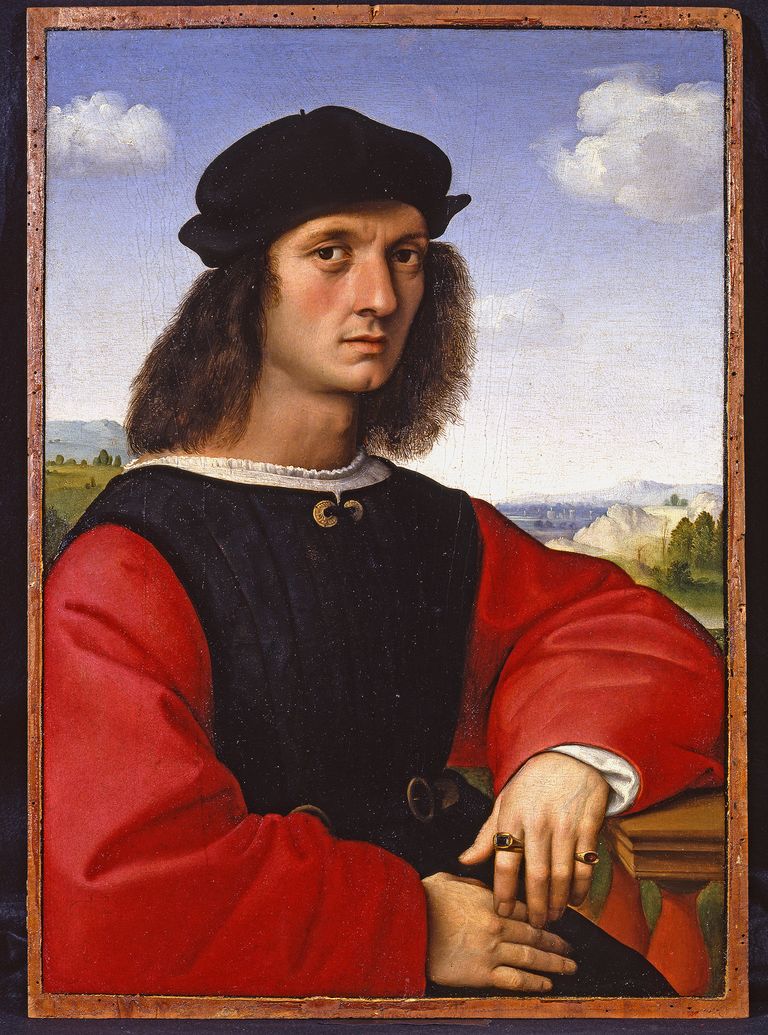 Рафаэль Санти. Портрет Аньоло Дони, 1505-1506, Палаццо Питти, Флоренция