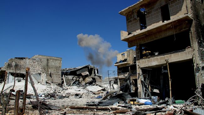 Освобожденный бойцами сирийской армии район Рамусе на юге Алеппо. Архивное фото Освобожденный бойцами сирийской армии район Рамусе на юге Алеппо. Архивное фото