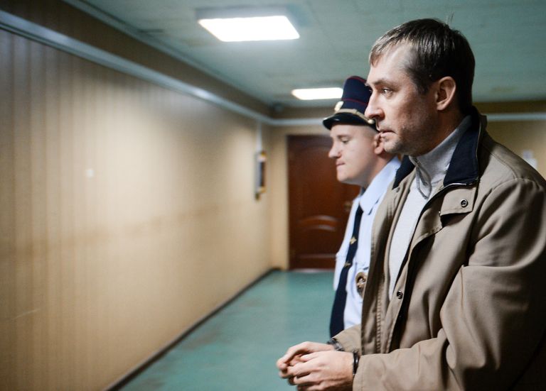 Врио начальника управления Т антикоррупционного главка (ГУЭБиПК) МВД России Дмитрий Захарченко в Пресненском суде города Москвы