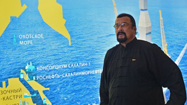 Американский актер Стивен Сигал. Архивное фото Американский актер Стивен Сигал. Архивное фото
