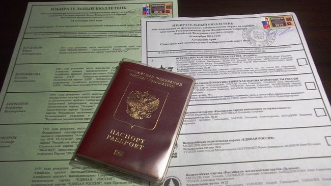 Голосование на выборах в Госдуму