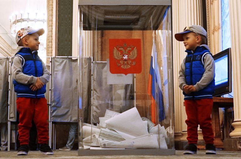 Избирательный участок в Посольстве РФ в Берлине