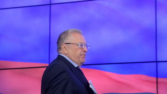 Лидер ЛДПР Владимир Жириновский на пресс-конференции по итогам выборов в Государственную Думу РФ. 16 сентября 2016