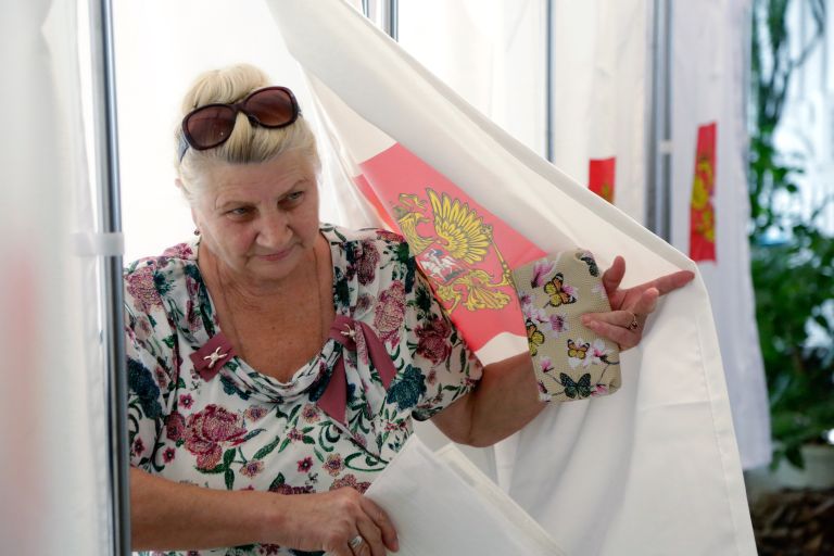 Единый день голосования в регионах России. Симферополь, Республика Крым, Россия