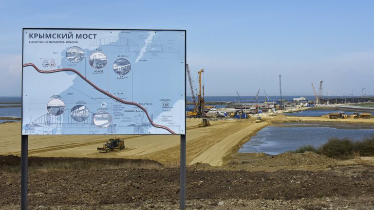 Строительство моста через Керченский пролив в Крыму Строительство моста через Керченский пролив в Крыму