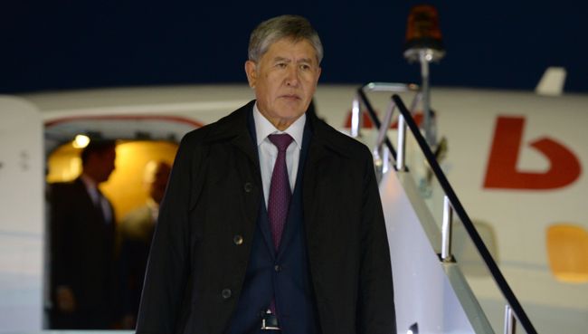 Президент Киргизской Республики Алмазбек Атамбаев. Архивное фото Президент Киргизской Республики Алмазбек Атамбаев. Архивное фото