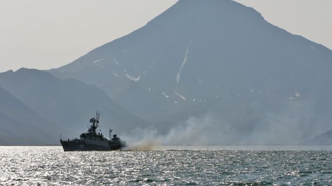 Учения Тихоокеанского флота ВМФ России. Архивное фото Учения Тихоокеанского флота ВМФ России. Архивное фото