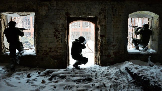 Военнослужащие штурмового батальона инженерных войск РФ. Архивное фото
