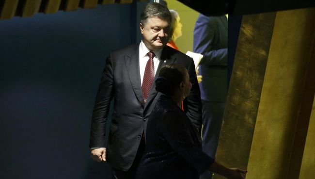 Президент Украины Петр Порошенко перед выступлением на Генеральной ассамблее ООН в Нью-Йорке. 21 сентября 2016 года