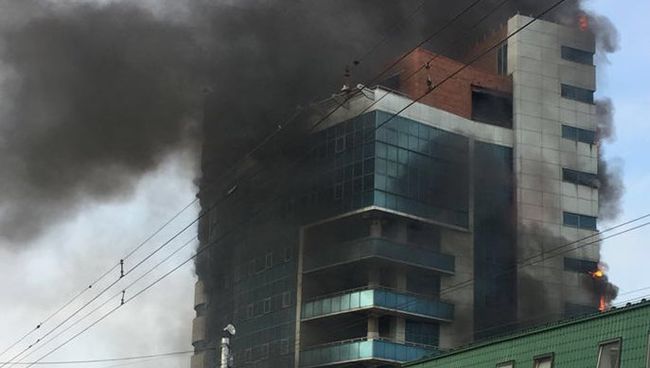 Пожар в Уфе Пожар в Уфе