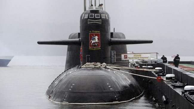 Атомный подводный крейсер стратегического назначения Святой Георгий Победоносец. Архивное фото Атомный подводный крейсер стратегического назначения Святой Георгий Победоносец. Архивное фото