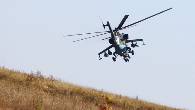 Вертолет ВСУ в Донецкой области. Архивное фото Вертолет ВСУ в Донецкой области. Архивное фото