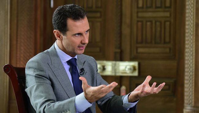 Президент Сирии Башар Асад во время интервью газете Комсомольская правда Президент Сирии Башар Асад во время интервью газете Комсомольская правда