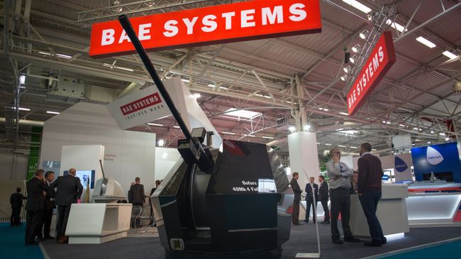 Стенд BAE SYSTEMS на международной выставке военно-морской техники и вооружения EURONAVAL