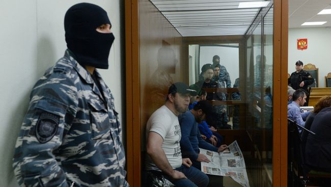 Подсудимые по делу об убийстве политика Бориса Немцова. Архивное фото