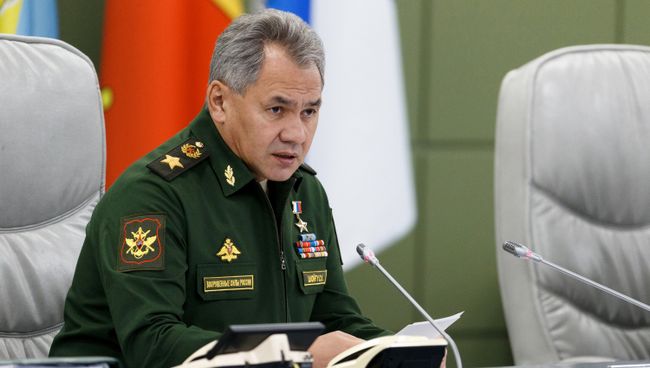 Министр обороны РФ Сергей Шойгу на селекторном совещании объявил о прекращении воздушных ударов в районе Алеппо в Сирии. 18 октября 2016 Министр обороны РФ Сергей Шойгу на селекторном совещании объявил о прекращении воздушных ударов в районе Алеппо в Сирии. 18 октября 2016