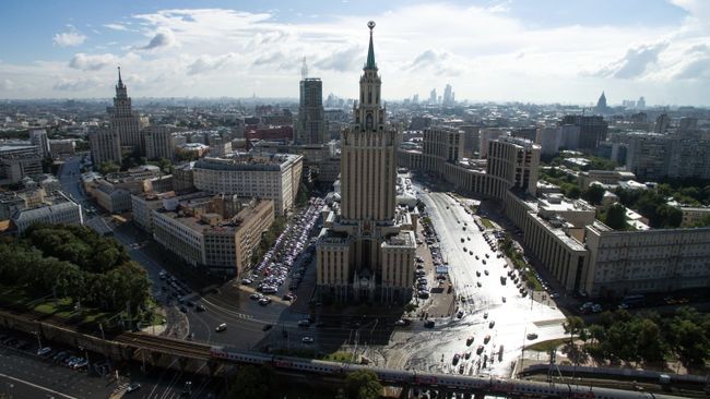 Виды Москвы с высоты птичьего полета