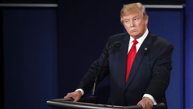 Дональд Трамп на третьих теледебатах. 20 октября 2016 год. Архивное фото
