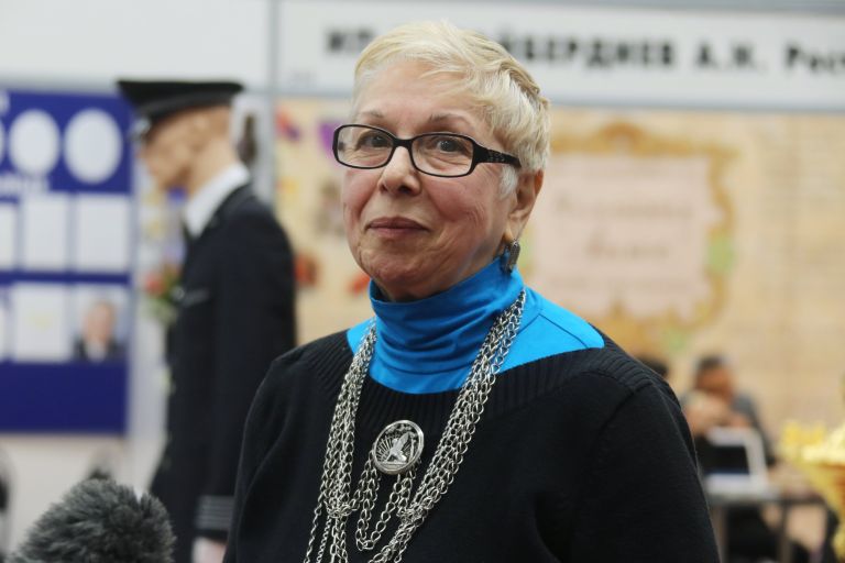 Элиза Россар на международной похоронной выставке Некрополь - Tanexpo World Russia на ВДНХ в Москве.