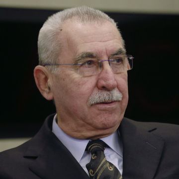 Итальянский журналист и общественный деятель Джульетто Кьеза во время визита в Москву. 2014 год 