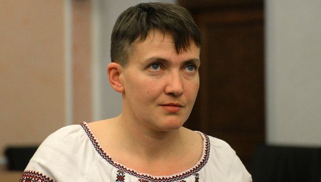 Депутат Верховной рады Надежда Савченко на заседании Верховного суда РФ на рассмотрение апелляции по делу Н. Карпюка и С. Клыха. 26 октября 2016