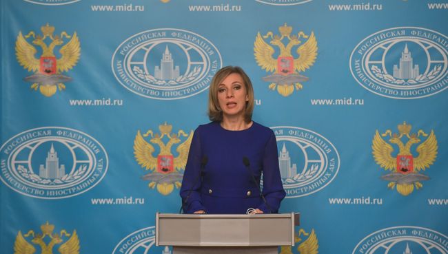 Официальный представитель МИД России Мария Захарова во время брифинга по текущим вопросам внешней политики. 27 октября 2016 Официальный представитель МИД России Мария Захарова во время брифинга по текущим вопросам внешней политики. 27 октября 2016